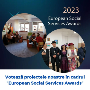 Votează proiectele noastre în cadrul ”European Social Services Awards” 2023